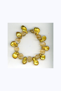 Citrine and Pearl Bracelet
