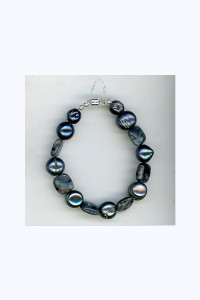 Labradorite and Pearl Bracelet