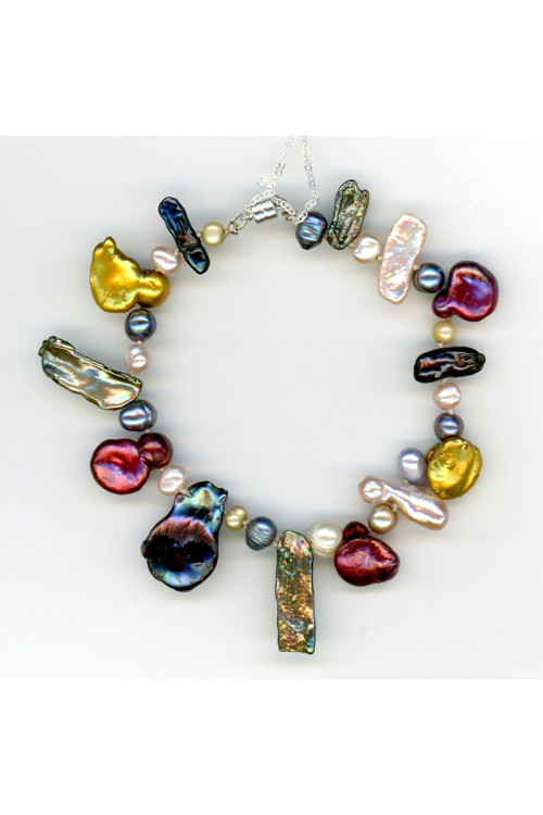 Multi-color Freshwater Pearl Bracelet