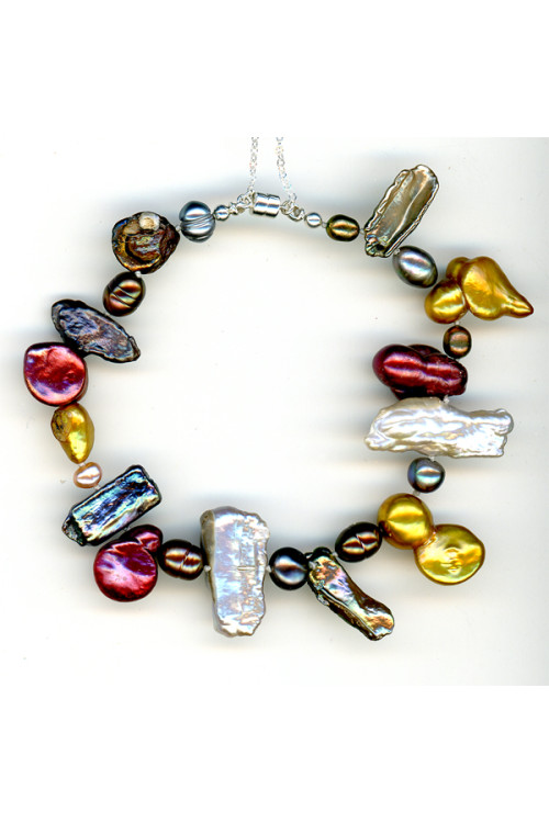 Multi-Color Pearl Bracelet