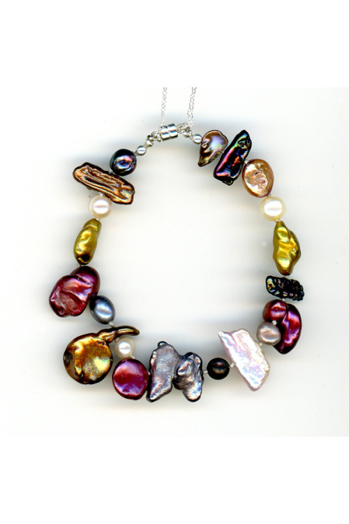 Multi-Color Pearl Bracelet